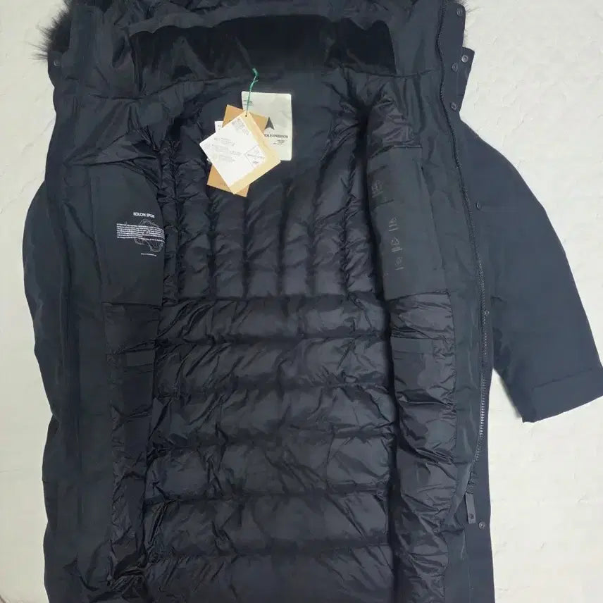 [BUNJANG] Kolon Antartica Long 25FW Black Goose Down Parka with Fox Fur / (새상품)코오롱 안타티카 롱 25-26FW 블랙 95 1회착  구스다운