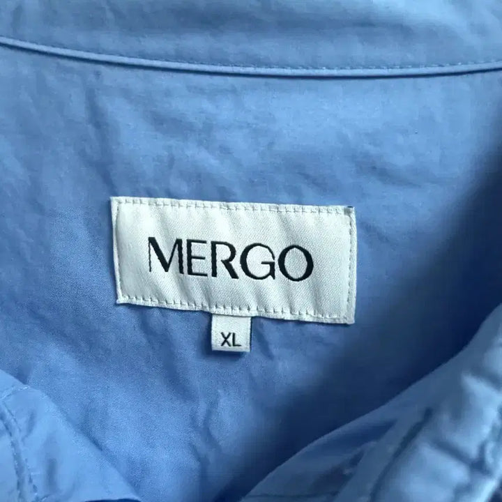 [BUNJANG] MERGO Oversized Shirt XL Sky Blue / MERGO 오버핏 셔츠 XL 하늘색