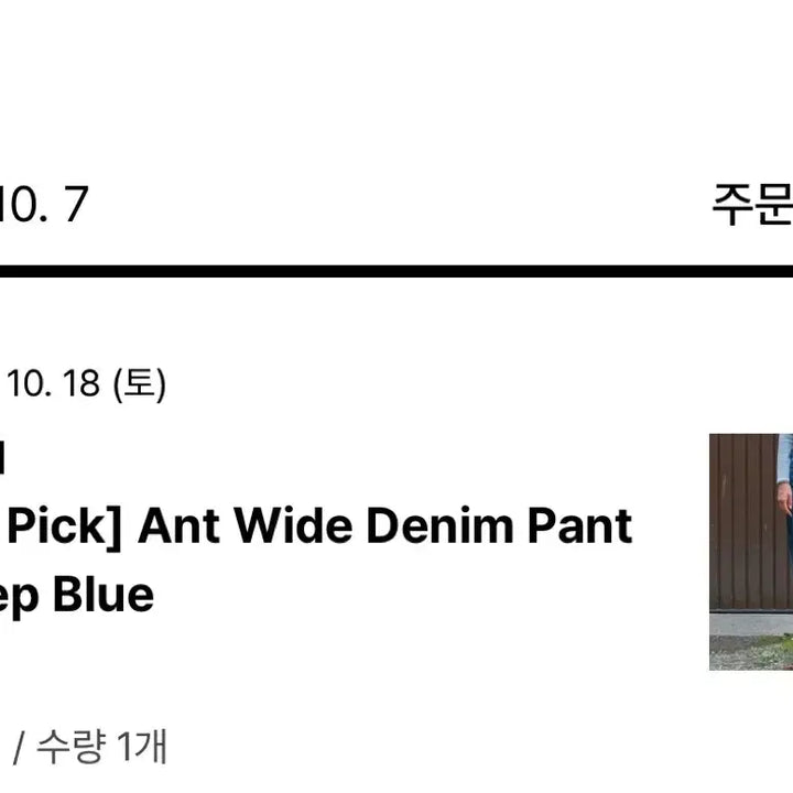 [BUNJANG] Somewhere Better Ant Wide Denim Pants - Deep Blue / 썸웨어버터 ( Ant Wide Denim Pants - Deep Blue