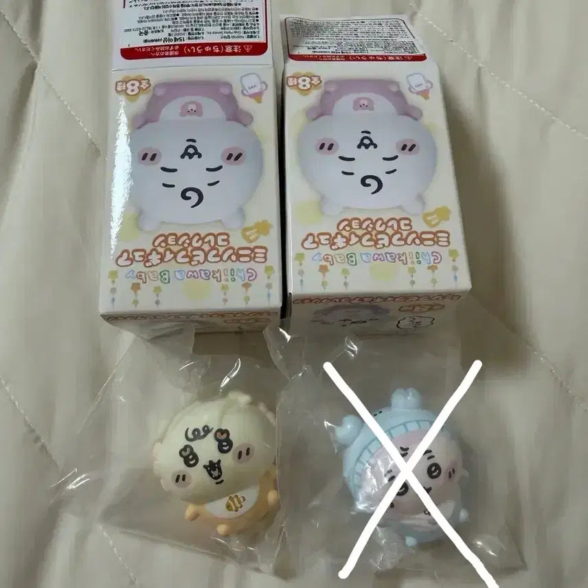 [BUNJANG] Chiikawa Baby Mini Sofubi Figure - Shisa &amp; Kani / 치이카와 베이비 미니 소프비 피규어 시사