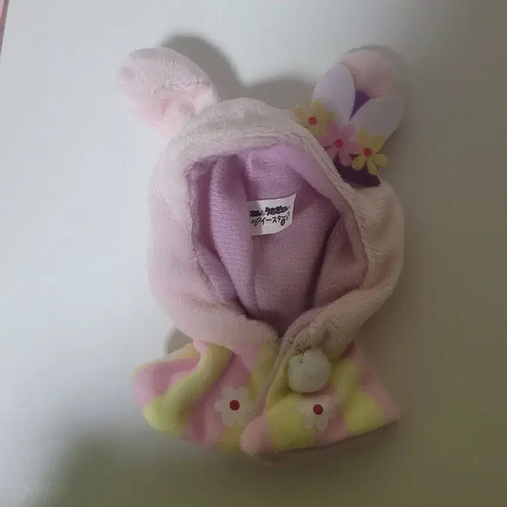 [BUNJANG] Rabbit Ear Cape Pouch Plush Outfit + Scarf Bonus / 토끼상의 귀 망토 케이프 가챠 누이 오비츠 옷+목도리 덤