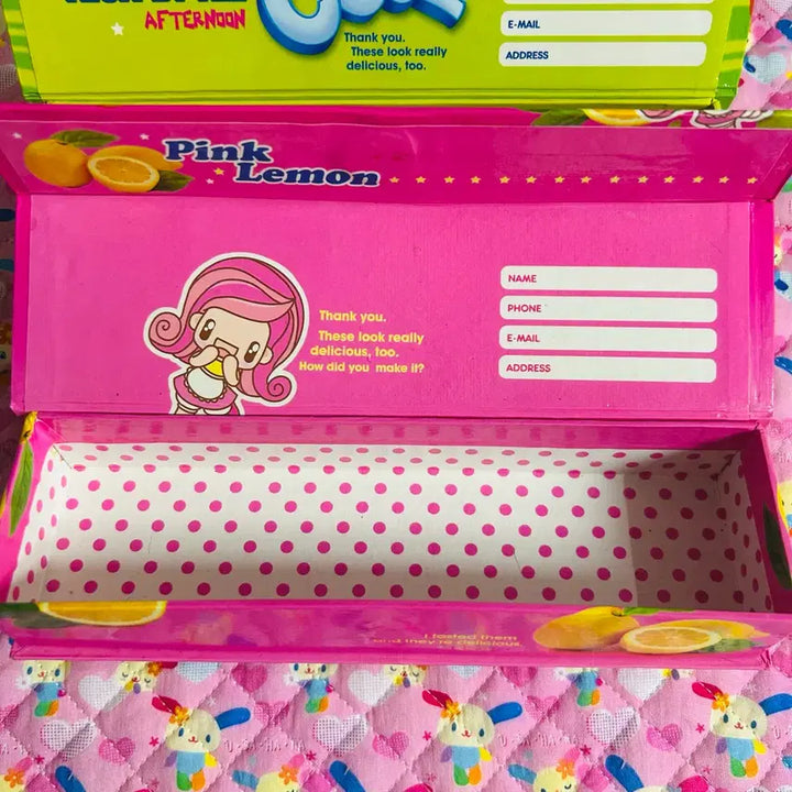 [BUNJANG] Vintage Pencil Case Set (Panda Jelly &amp; Lemonade Girl Designs) / 고전 필통 ) 판다젤리/레모네이드 소녀