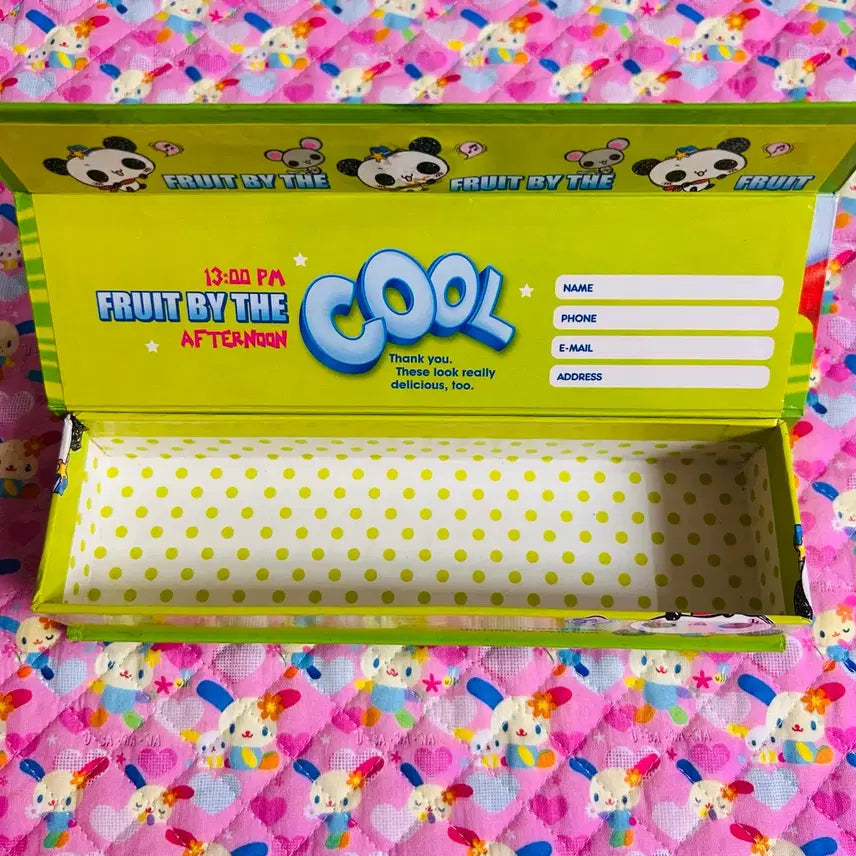 [BUNJANG] Vintage Pencil Case Set (Panda Jelly &amp; Lemonade Girl Designs) / 고전 필통 ) 판다젤리/레모네이드 소녀