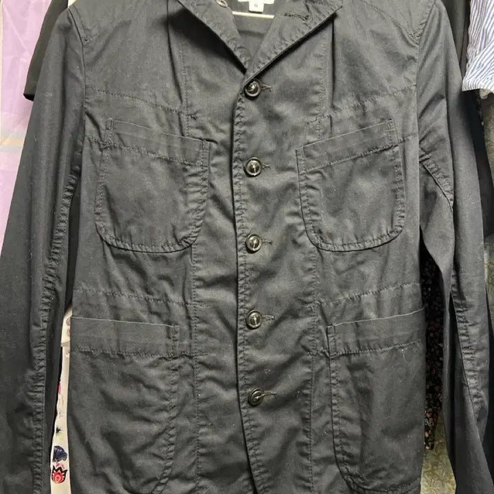 [BUNJANG] FWK Engineered Garments Navy Short Jacket / FWK 엔지니어드가먼츠 네이비 숏 자켓