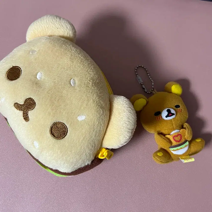 [BUNJANG] Rilakkuma Hamburger Mascot Pouch Bundle Set / 리락쿠마 햄버거 마스코트 파우치 일괄