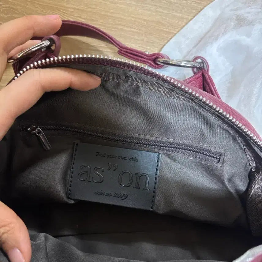 [BUNJANG] AZZONE Shoulder Bag Burgundy / 애즈온가방