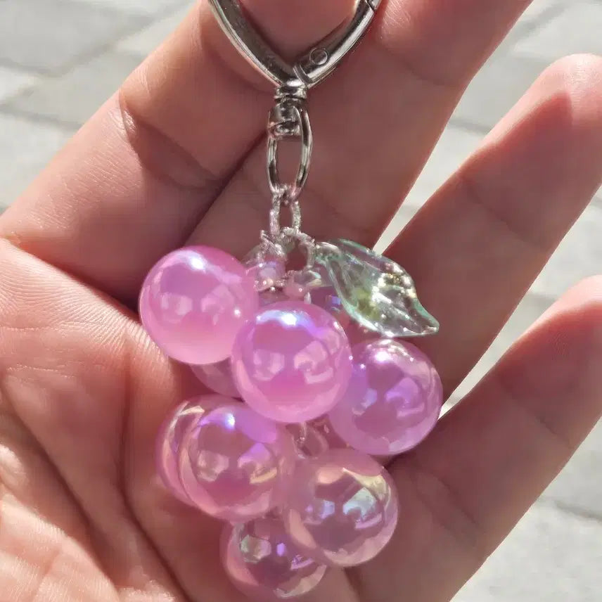 [BUNJANG] Color-Changing Grape Charm Keychain / 포도 알 키링