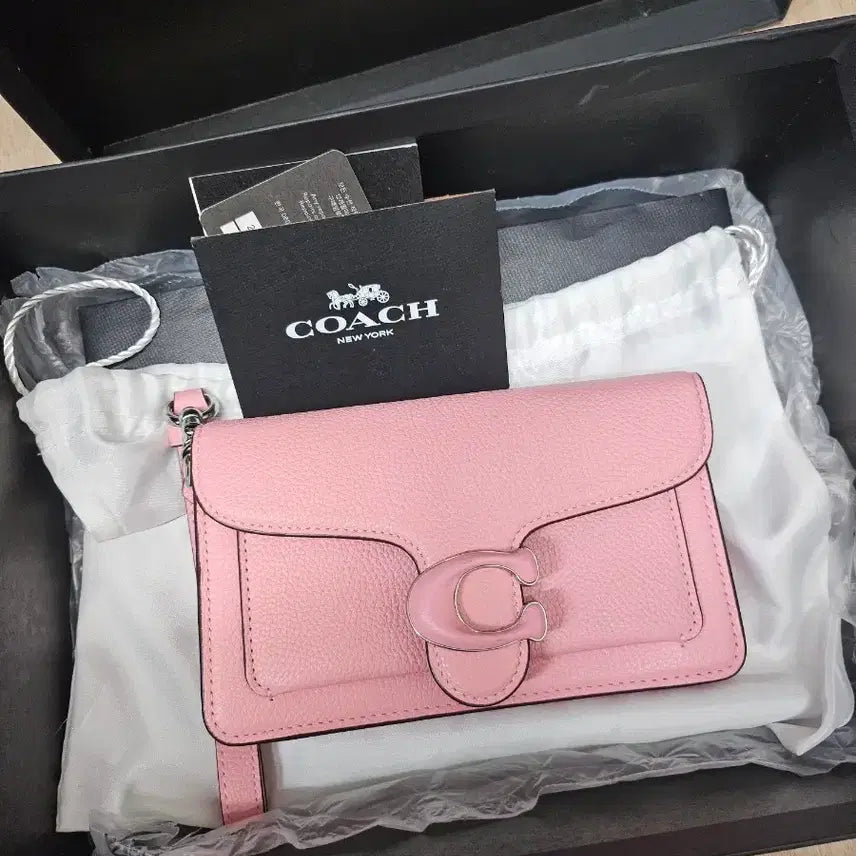 [BUNJANG] Coach Tabby Pink Crossbody Bag Full Set / 코치 태비 핑크 크로스백 새상품 풀셋