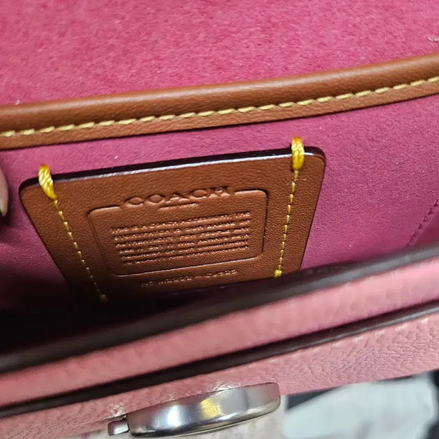 [BUNJANG] Coach Tabby Pink Crossbody Bag Full Set / 코치 태비 핑크 크로스백 새상품 풀셋