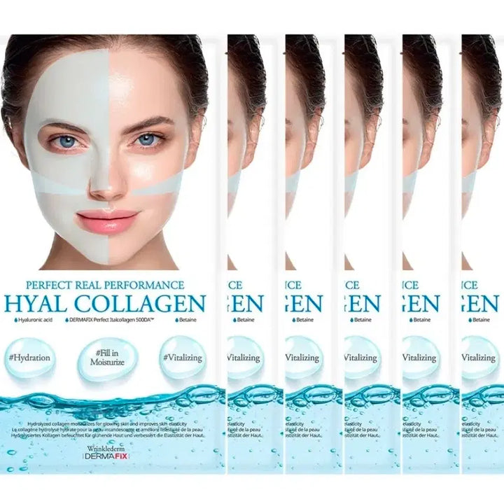 [BUNJANG] Derma Fix Perfect Real Hyal Collagen Mask (8 Sheets) / 더마픽스 퍼펙트 리얼 퍼포먼스 히알콜라겐, 1묶음: 8개