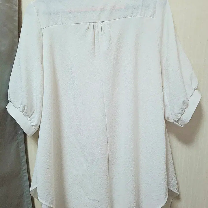 [BUNJANG] White Lace Collar Short Sleeve Blouse / 화이트 레이스 카라 반팔 블라우스