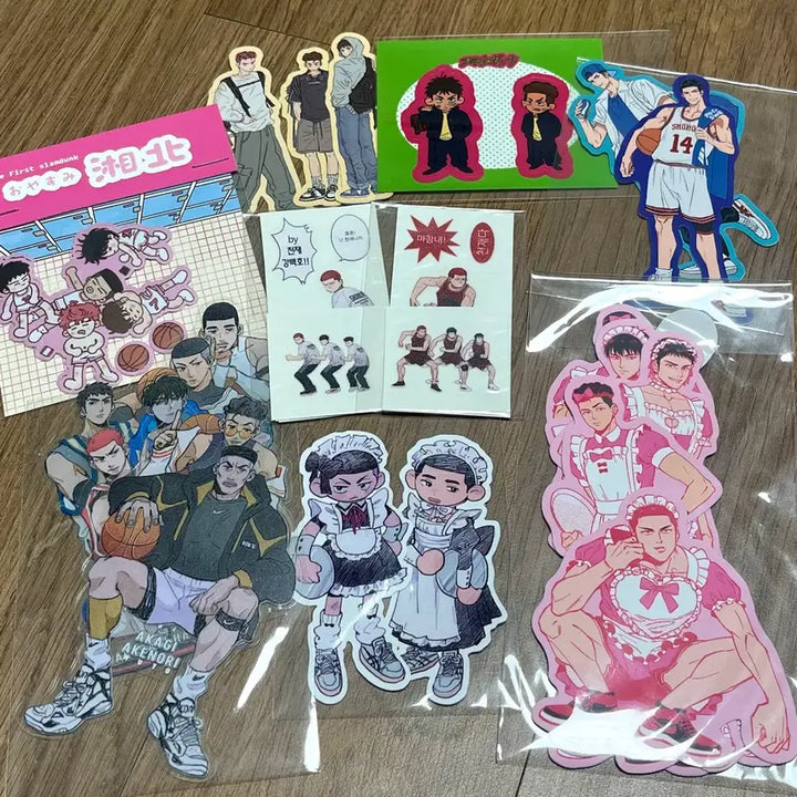 [BUNJANG] Slam Dunk Unofficial Stickers Bundle Set / 슬램덩크 비공굿 스티커 일괄