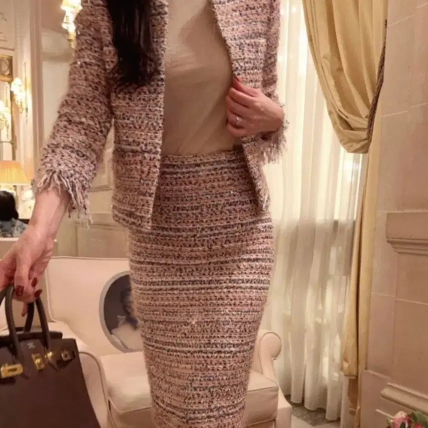 [BUNJANG] The Lourand Exclusive ACT3 Tweed Jacket S / 더로랑 익스클루시브 act3 트위드 자켓 s
