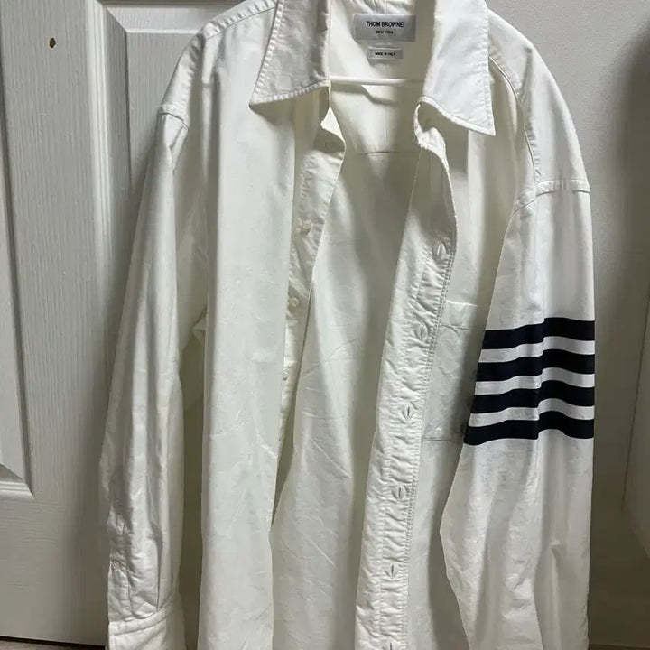 [BUNJANG] Thom Browne Oxford 4-Bar Oversized Shirt White / 톰브라운 옥스퍼드 오버사이즈 셔츠 화이트