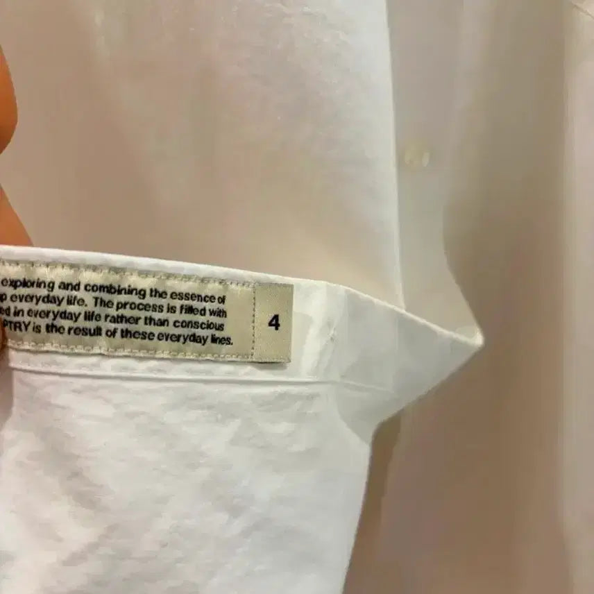 [BUNJANG] Buttery Button-Down Shirt White Size 4 / 포터리 버튼다운 셔츠 화이트 4사이즈