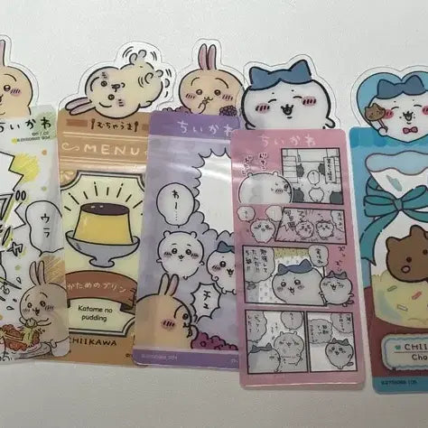 [BUNJANG] Chiikawa Usagi Hachiware Bookmark Bundle Set / 치이카와 책갈피 북마크 일괄 우사기 하치와레