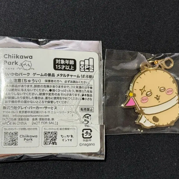 [BUNJANG] Chiikawa Park Racco Metal Charm / 치이카와파크 메탈참 랏코