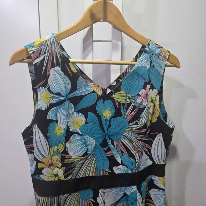 [BUNJANG] G&amp;B JEAN Floral Sleeveless Long Dress / 지앤비진 플라워 패턴 민소매 원피스