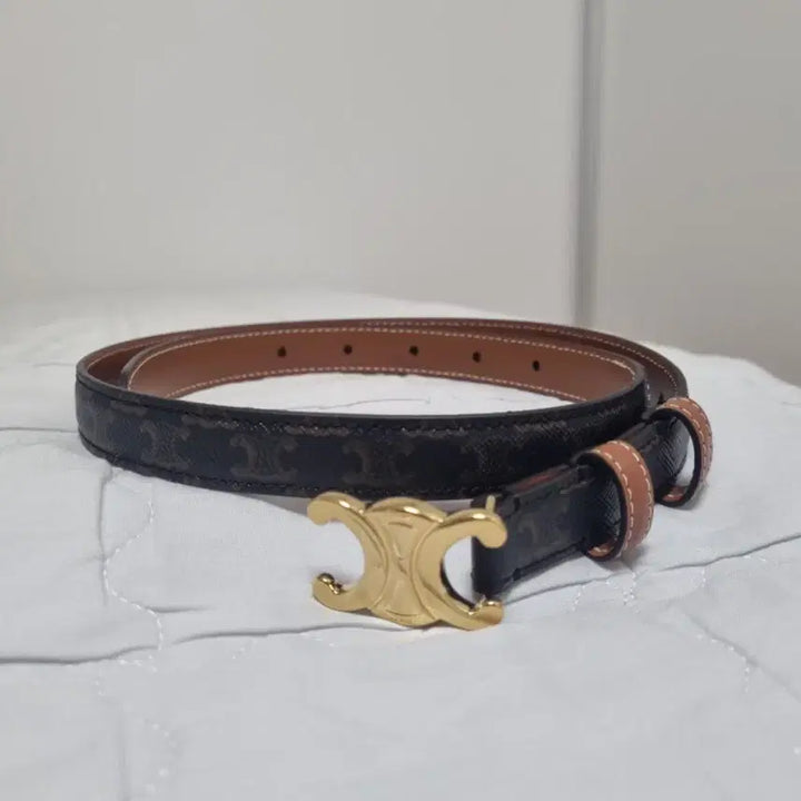 [BUNJANG] Celine Triomphe Belt Small Canvas Leather Size 70 / [새상품] 셀린느 트리오페 벨트 스몰 70