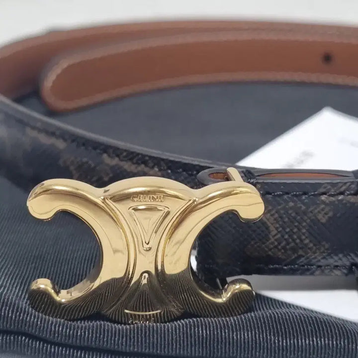 [BUNJANG] Celine Triomphe Belt Small Canvas Leather Size 70 / [새상품] 셀린느 트리오페 벨트 스몰 70