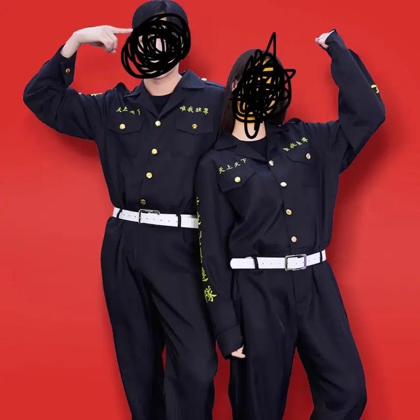 [BUNJANG] Tokyo Revengers Black Cosplay Costume Set / 도쿄 리벤저스 블랙 코스프레 의상 세트