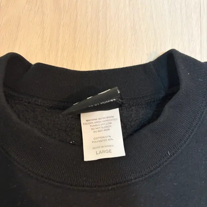 [BUNJANG] 77c Sports Sweatshirt Black L / 77c 스포츠 스웻 블랙 L
