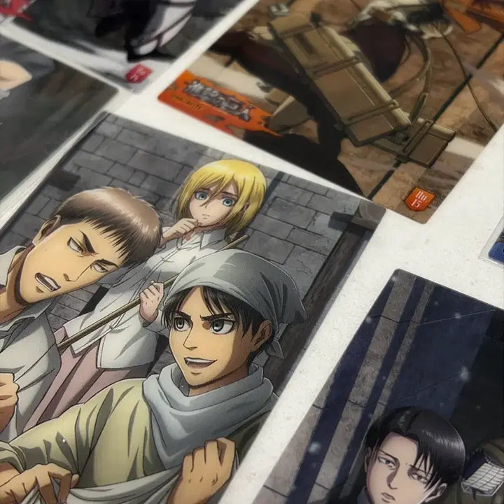 [BUNJANG] Attack on Titan Clear Card Bundle (15 pcs) / 진격의거인 클리어카드 15장 일괄