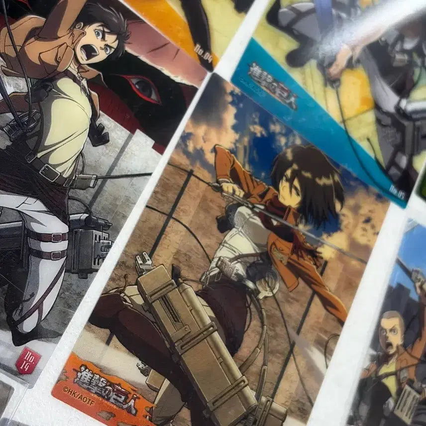 [BUNJANG] Attack on Titan Clear Card Bundle (15 pcs) / 진격의거인 클리어카드 15장 일괄