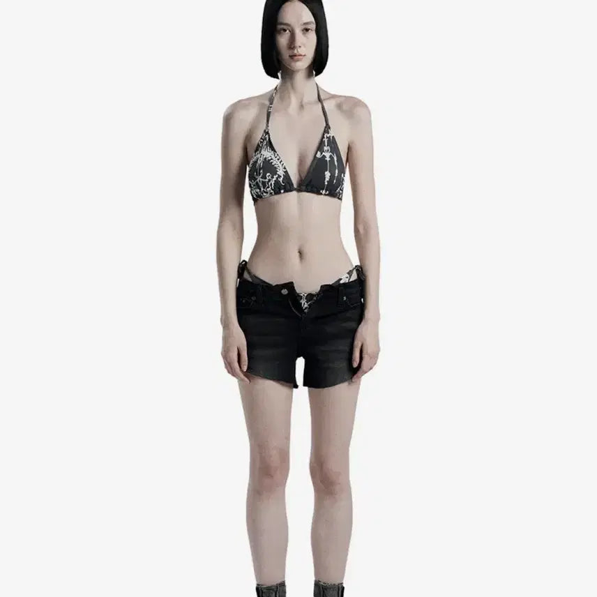 [BUNJANG] ODEER Vintage Shorts (Black) / 오도어 빈티지 쇼츠 반바지 (블랙)