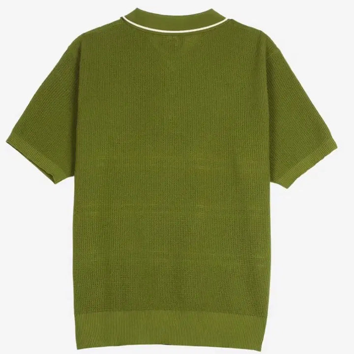 [BUNJANG] Stussy Stripe Polo Knit Shirt L / STUSSY 스투시 스트라이프 폴로 니트 셔츠 L