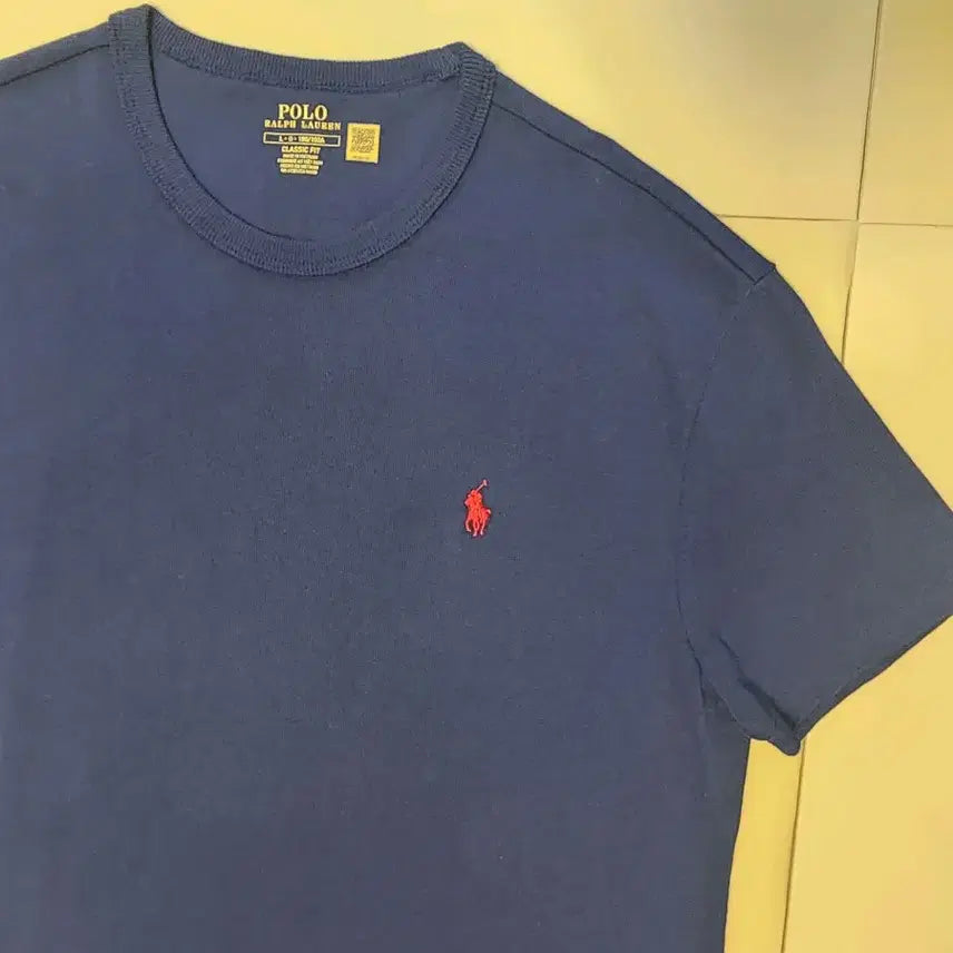 [BUNJANG] Polo Ralph Lauren Heavyweight T-Shirt Navy L / 폴로 랄프로렌 헤비웨이트 반팔 L 네이비