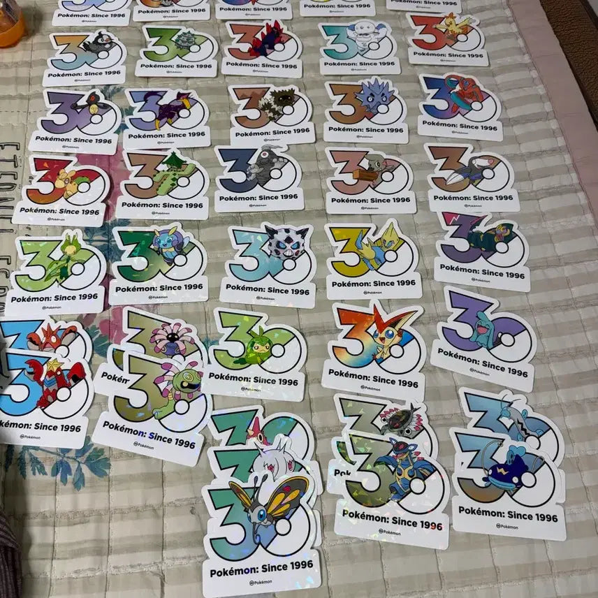 [BUNJANG] Pokemon 30th Anniversary Stickers / 포켓몬 30주년 기념 스티커 필요한 거 말씀하시면 판매합니다