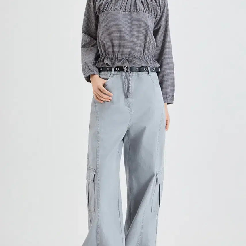 [BUNJANG] Mixxo Cotton Cargo Pants Grey / 미쏘 코튼 카고 팬츠 그레이