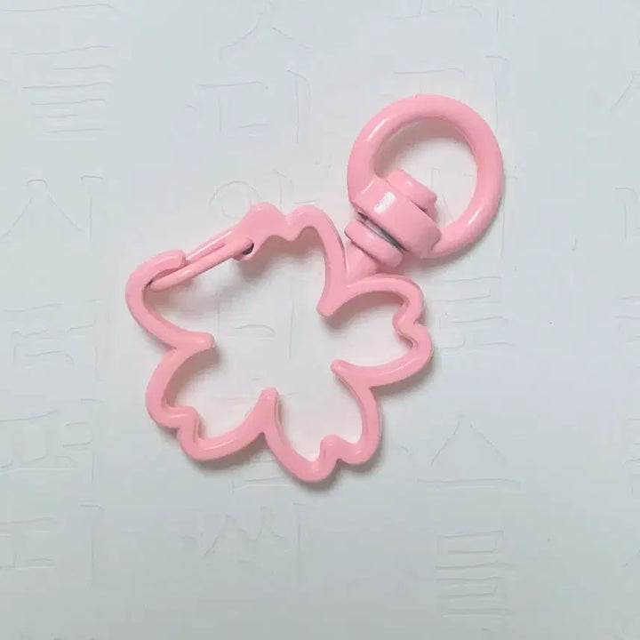 [BUNJANG] Clear Cherry Blossom Wings Beaded Keyring Handmade / [4월탄생화] 클리어 벚꽃날개 비즈키링