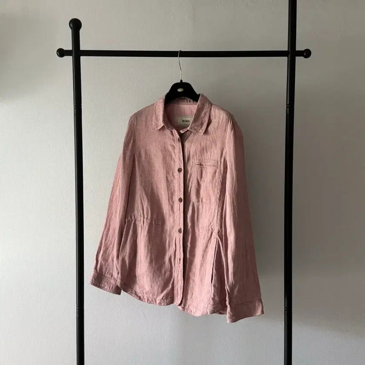 [BUNJANG] BCBG 100% Wool Pink Shirt Jacket / BCBG 마100% 핑크 셔츠 자켓 2021