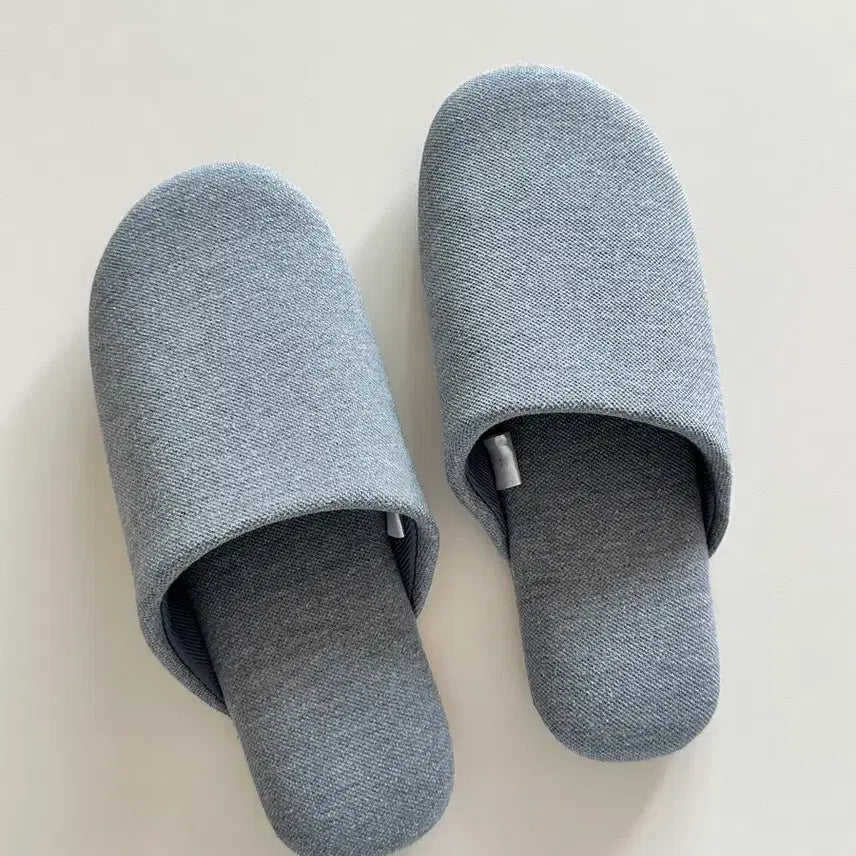[BUNJANG] Muji Washable Soft Slippers - Blue M / MUJI 무인양품 세탁이 가능한 소프트 슬리퍼 블루 M