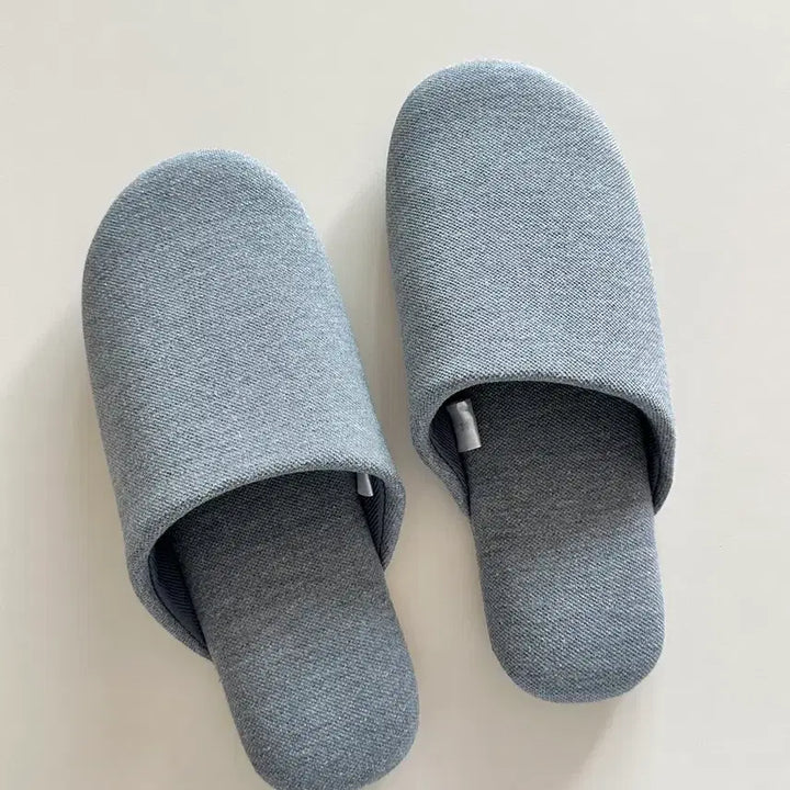 [BUNJANG] Muji Washable Soft Slippers - Blue M / MUJI 무인양품 세탁이 가능한 소프트 슬리퍼 블루 M