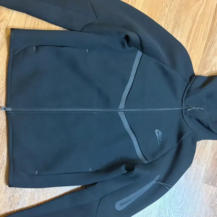 [BUNJANG] Nike Tech Pack Full Zip-Up Hoodie Black / 나이키 테크팩 풀집업 블랙