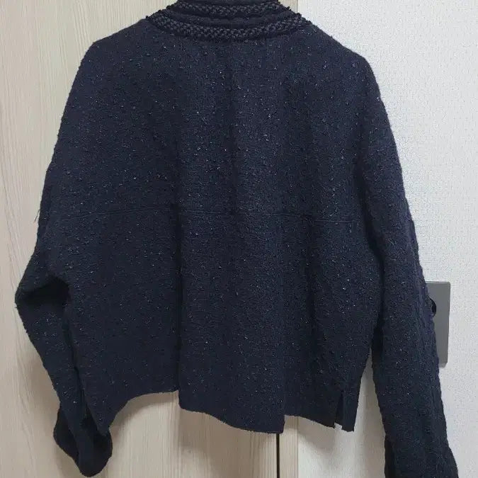 [BUNJANG] System Navy Tweed Jacket Size 160 / 시스템 네이비 트위드 자켓 160