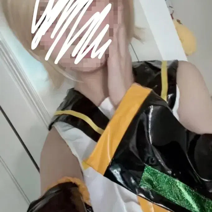[BUNJANG] Kagamine Rin Cosplay Full Set / 프세카 보컬로이드 보카로 카가미네 린 코스프레 풀셋 판매
