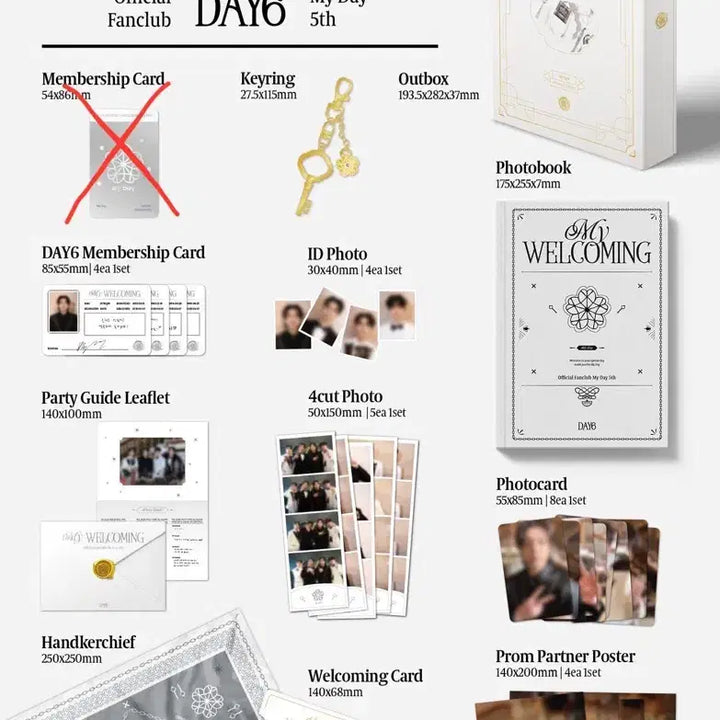 [BUNJANG] DAY6 5th Generation Membership Kit / 마이데이 5기 키트