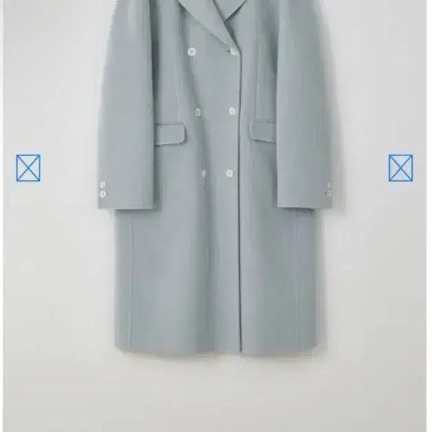 [BUNJANG] Tannat Soft Blue Duvet Long Coat / (새상품) 타낫 Duvet long coat (soft blue)