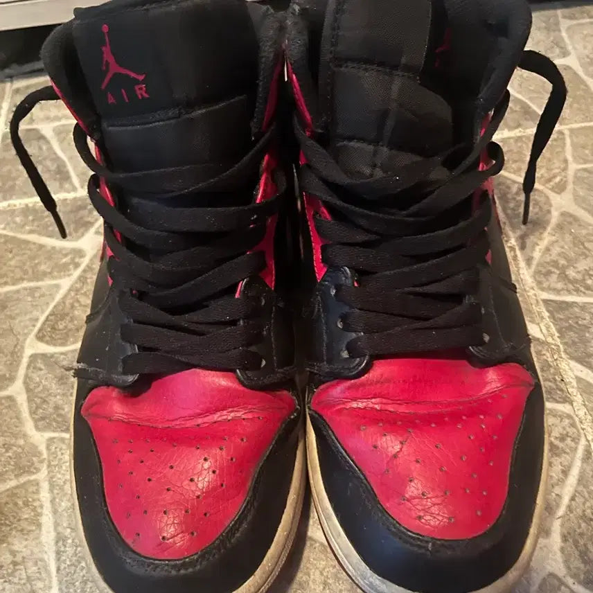[BUNJANG] Nike Air Jordan 1 High Top "Black/Red" / 나이키 에어 조던1 블랙/레드 하이탑
