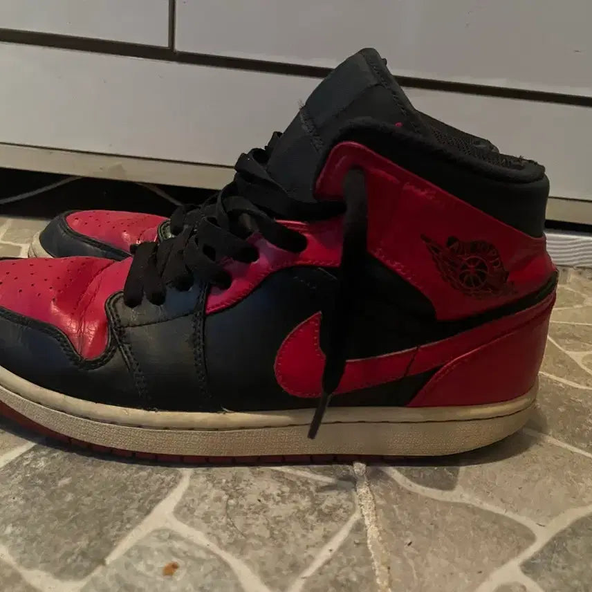 [BUNJANG] Nike Air Jordan 1 High Top "Black/Red" / 나이키 에어 조던1 블랙/레드 하이탑