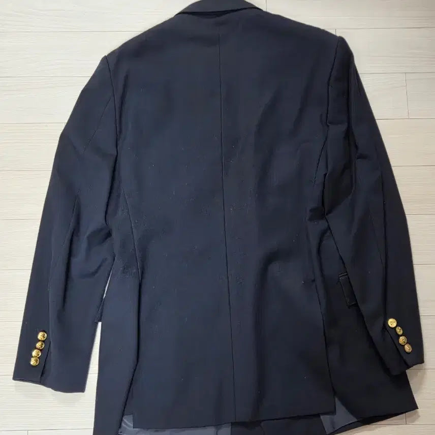 [BUNJANG] Polo Ralph Lauren Navy Wool Double-Breasted Blazer / 폴로 울 네이비 금장 버튼 더블 브레스트 블레이저