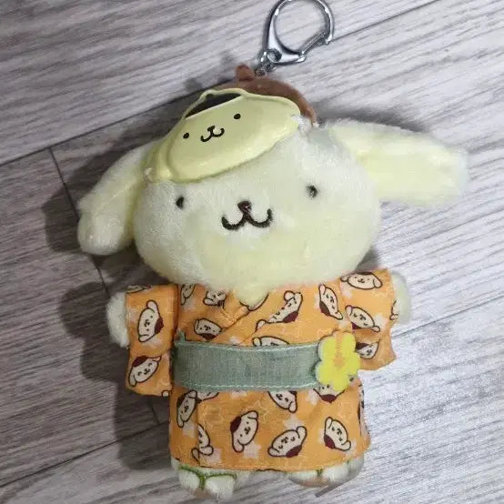 [BUNJANG] Sanrio Pompompurin Matsuri Kimono Yukata Keychain Doll / 2025 산리오 폼폼푸린 마쓰리 마쯔리 마츠리 기모노 유카타 키링 인형