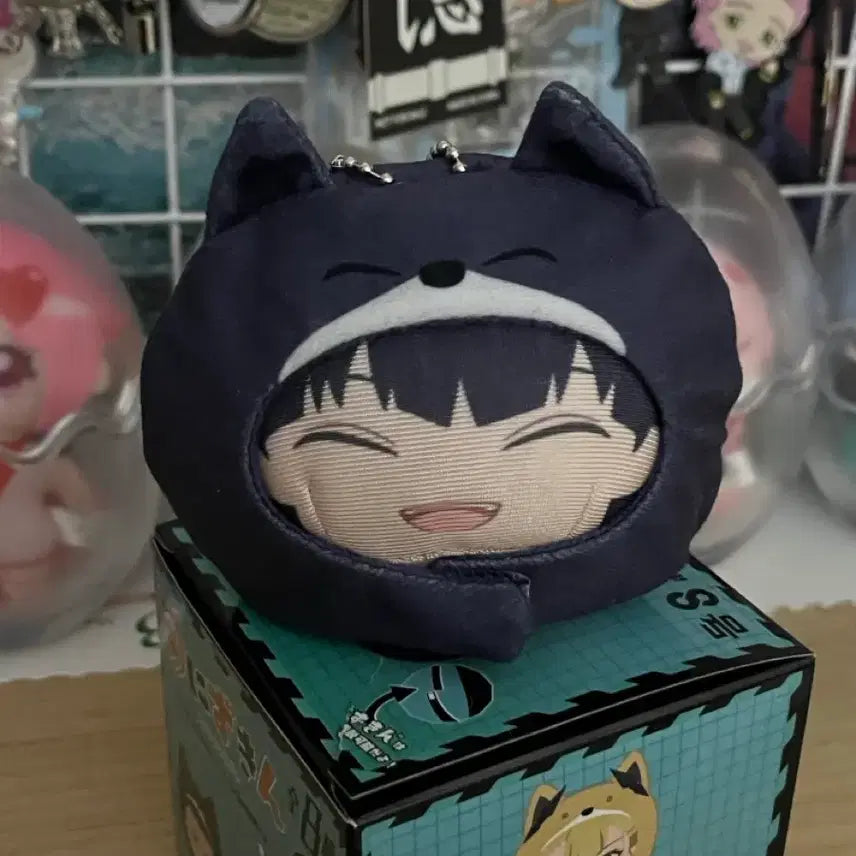 [BUNJANG] Kaiju No. 8 Hoshina Anizukin Manju Cat Plush Keychain / 괴수8호 호시나 아니즈킨 만쥬 네코 고양이 인형 키링