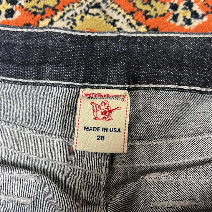 [BUNJANG] True Religion Straight Vintage Black Denim Pants - Size 28 / [28] 트루릴리전 스트레이트 빈티지 흑청 데님 팬츠