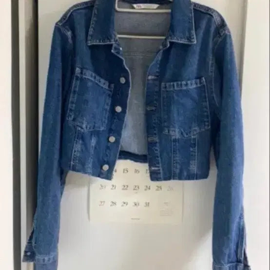 [BUNJANG] ZARA Denim Cropped Jacket / 자라 데님 크롭 자켓
