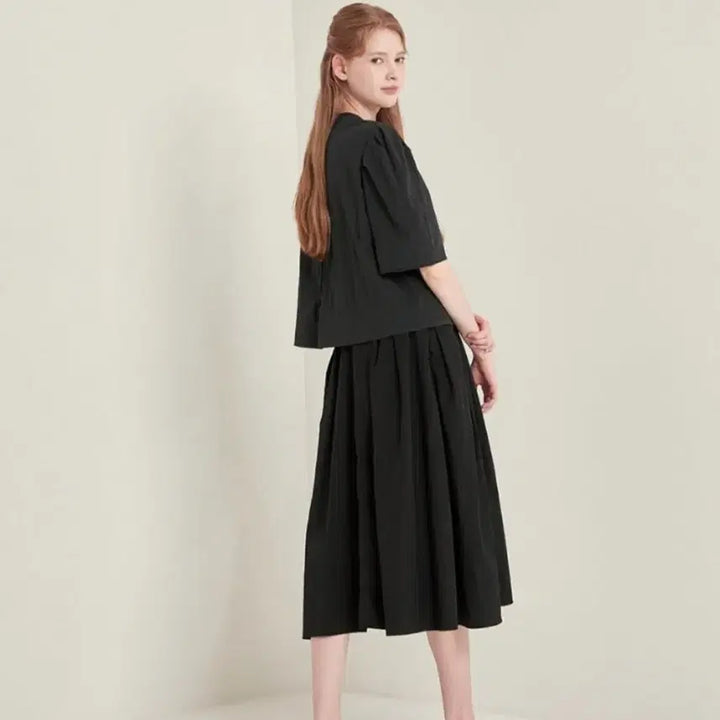 [BUNJANG] SJSJ Unbalanced Hem Banding Skirt Size 55 / SJSJ스커트 55